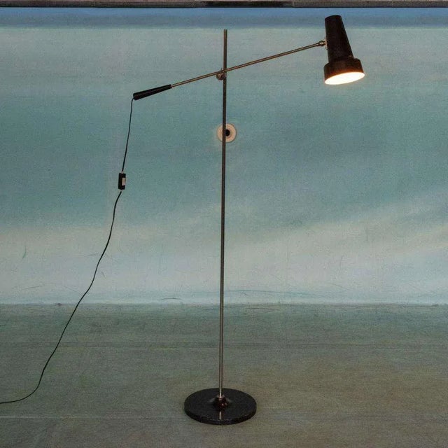 Vintage 329 Fishing Floor Lamp by Willem Hagoort for Hagoort Lampen Rotterdam For Sale - Image 15 of 15