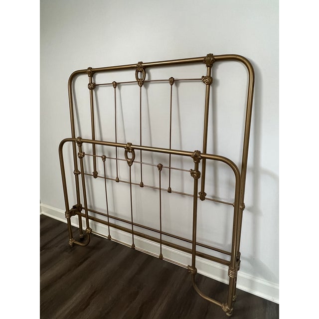 Early 20th Century Antique French Cast Iron Full Size Bed Frame Chairish