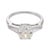 Contemporary Mid Century Gia 1.51 Carat Old Mine Cut Diamond Platinum Engagement Ring, Size 4.25 For Sale - Image 3 of 8