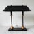 Vintage postmodern banker's desk lamp designed by Robert Sonneman for George Kovacs, featuring a striking matte black...