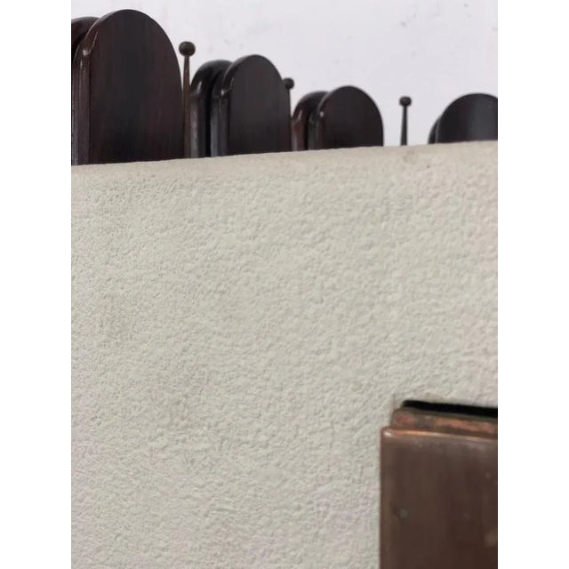 Vintage Wood and Copper Bar Cabinet by Luigi Scremin For Sale - Image 16 of 18