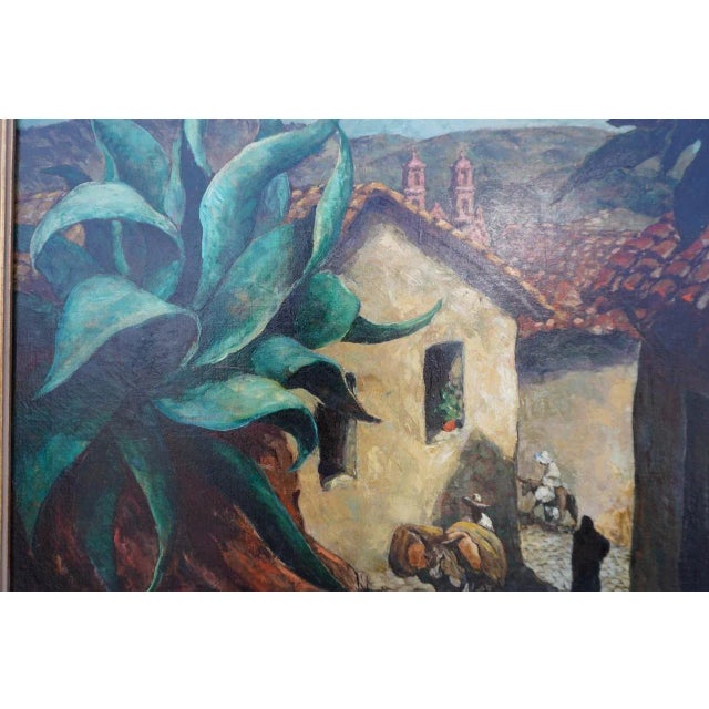 Wonderfully jazzy scene, full of life. An approach that makes him kin to Thomas Hart Benton. Measures 20 1/2" x 24 1/2",...