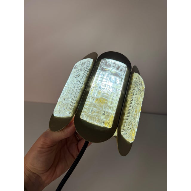Gold Glass Wall Lamp from Vitrika, Denmark For Sale - Image 3 of 11