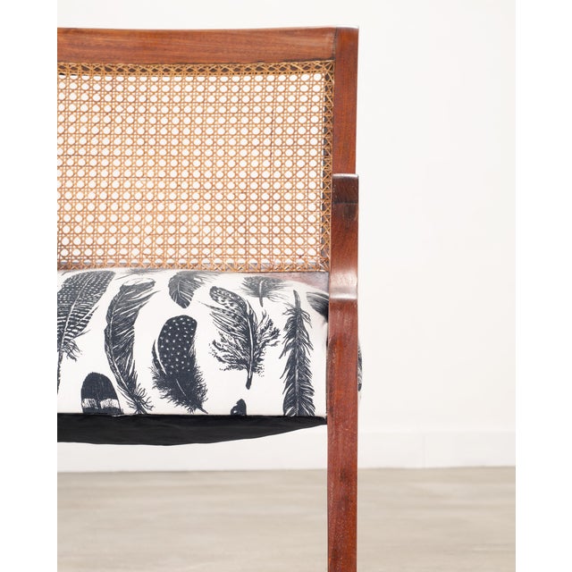 Set of Eight Danish Modern Mahogany and Cane Dining Armchairs For Sale - Image 15 of 18