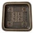 Cubist Glazed Stoneware Dish by Valdemar Petersen for Bing & Grondahl, 1960s For Sale