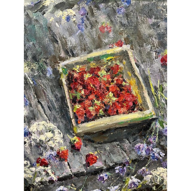 Georgij Moroz, Strawberries, 2005, Oil on Canvas For Sale - Image 3 of 6