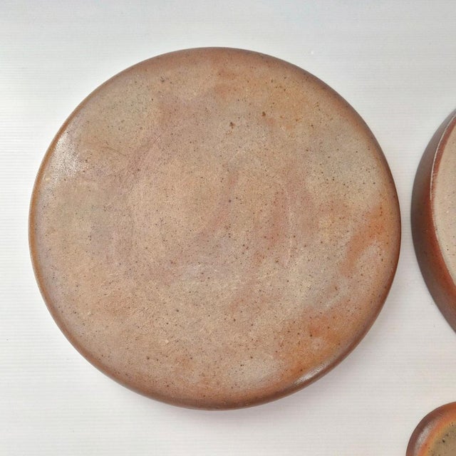 Vintage Pyrite Stoneware Serving Platter from La Borne, 1970s, Set of 2 For Sale - Image 13 of 15