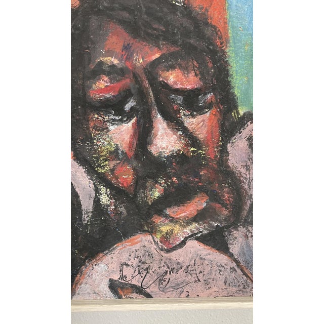 This is a very vibrant & expressive work from Milan Klimes (1945 – 2013), Czech artist created in the 70s, it is a mixed...