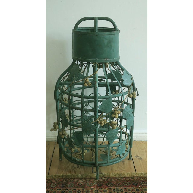 Mid-Century Modern Boho Florentine Vine-Leaf Domed Wine Rack, 1960s For Sale - Image 10 of 18
