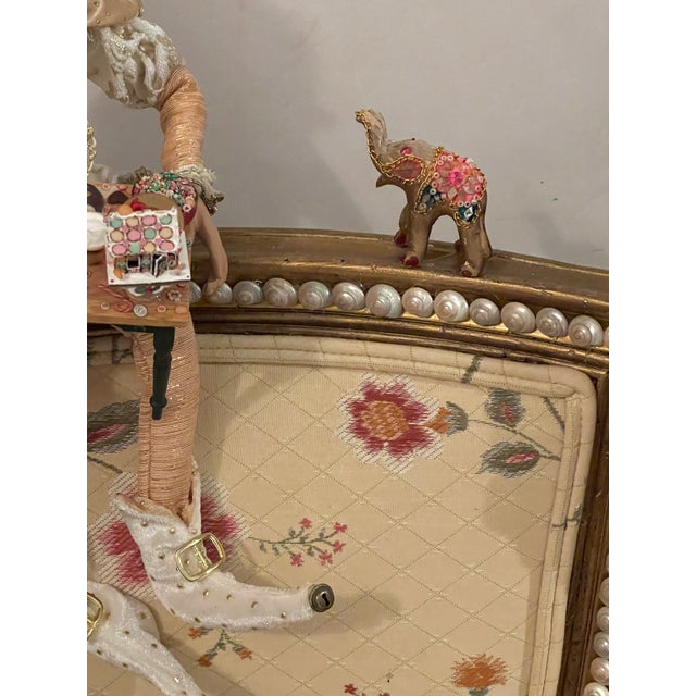 Whimsical Jester Floridus Armchair in McKenzie and Childs Style For Sale - Image 9 of 12
