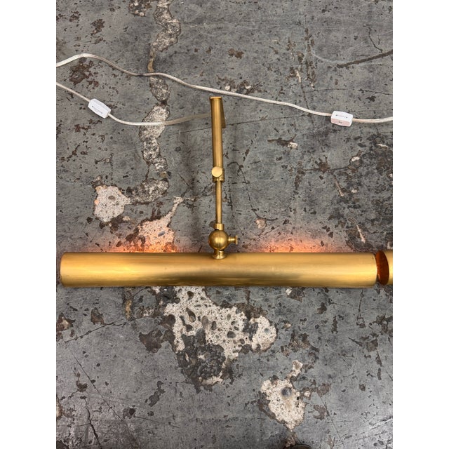 Design Plus Gallery presents a Pair of the Gallery Picture Lights by Restoration Hardware. Each wall-mounted fixture has a...