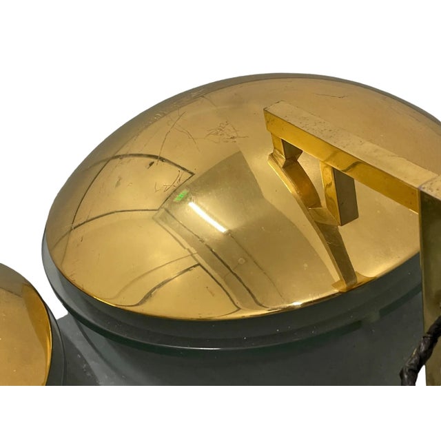 Mid-Century Modern Italian Large Mid-Century Brass Sconces, 1950s, Set of 2 For Sale - Image 3 of 9