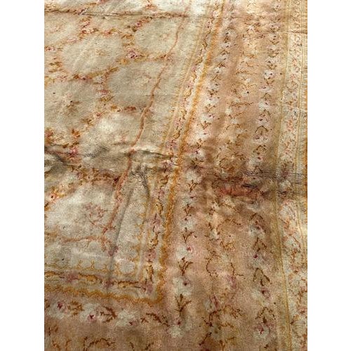 French Distressed Savonnerie Carpet, 1890s-1910s For Sale - Image 15 of 18