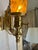 Brass Vintage Brass Scissor Wall Lamp With Iridescent Glass Shade For Sale - Image 8 of 13