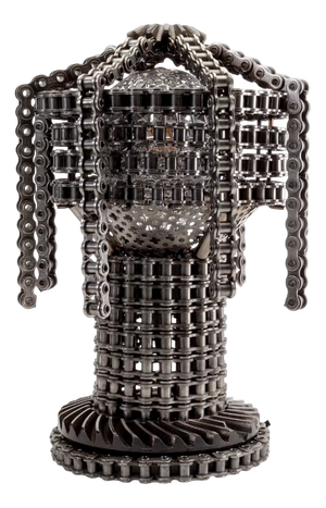 Metal Chain Table Lamp, Sweden, 2000s