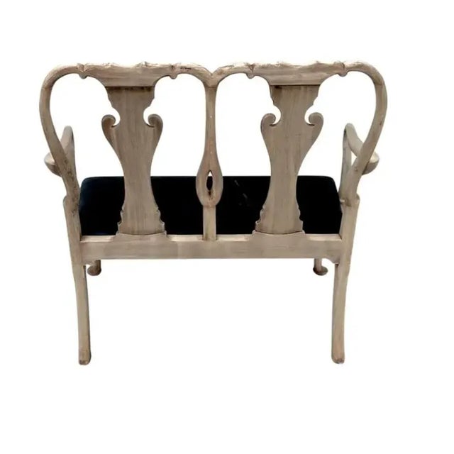 19th Century 19th Century Queen Anne Settee For Sale - Image 5 of 7