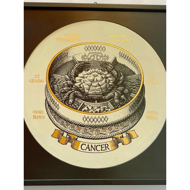 Late 20th Century Fornasetti Zodiac Cancer Silk Screen Print For Sale - Image 5 of 8