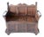 Antique Oak Bench With Storage For Sale