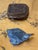 1950s Vintage Blue Sodalite Stone Carved Duck Figurine on Stand For Sale - Image 5 of 6