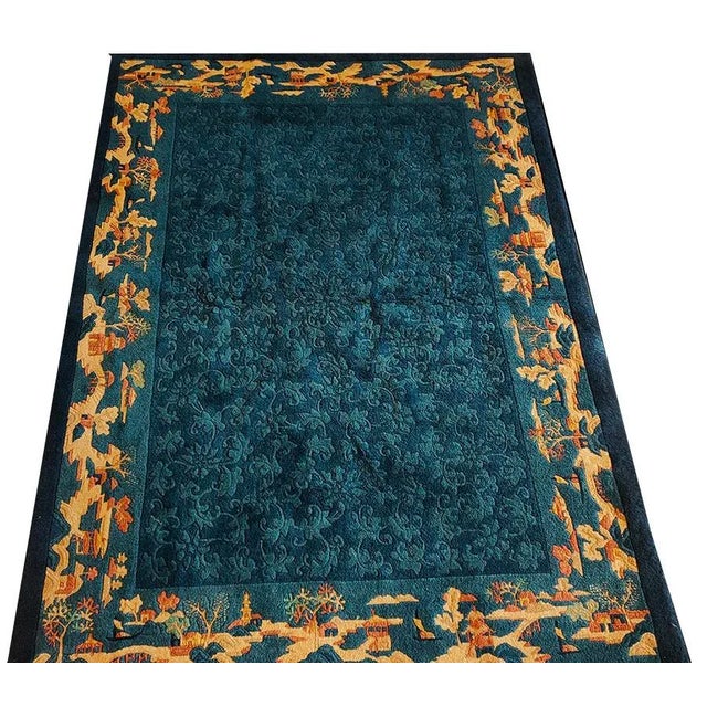 Early 20th Century Chinese Peking Carpet ( 5' x 6'10'' - 152 x 208 ) Chinese - Peking The commercial Peking carpet is a...
