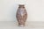 Ceramic Elegant Rust & Blue Floral Vase For Sale - Image 7 of 9