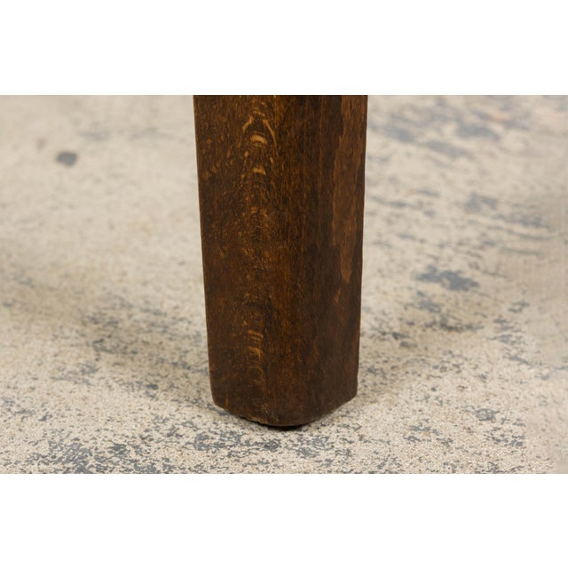 1930s French Art Deco Oak Dining Chairs in Green Velvet - Set of 6 For Sale - Image 16 of 18