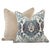 Traditional Kenneth Ludwig Chicago Blue Damask Pillow For Sale - Image 3 of 5