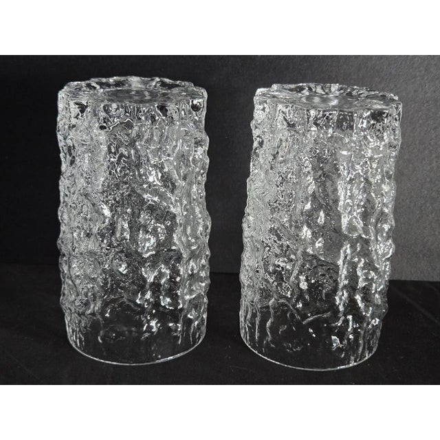 Whitefriars Glass Vintage Whitefriars Glassworks Glacier/Bark Textured Highball Glasses Designed by Geoffrey Baxter, Set of 6 For Sale - Image 4 of 13