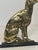 Pair of chiseled bronze andirons representing dogs For Sale - Image 10 of 12