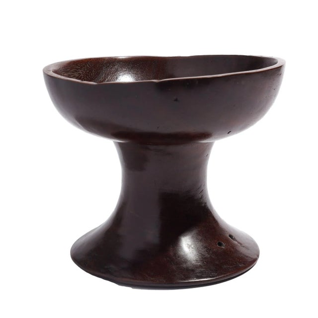 Traditional Balinese Turned Pedestal Hardwood Toraja Cup, 1900's For Sale In Chicago - Image 6 of 7