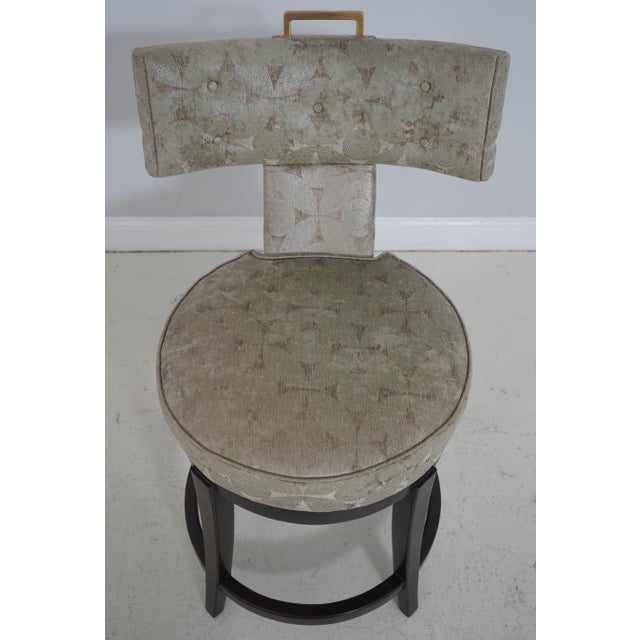 Age: Approx: 10 Years Old Details: Queensdale Model Greenish Modern Print Upholstery Quality Construction Brass Handle...