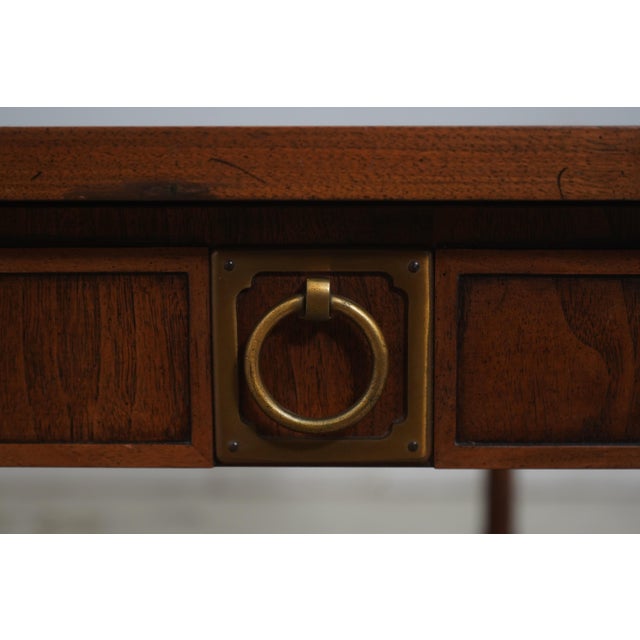 Pair John Stuart Mid Century Modern Walnut End Tables For Sale - Image 11 of 18