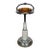 Vintage Art Deco Slag Glass & Chrome Illuminated Cigar Ashtray Stand For Sale