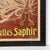 Printmaking Materials Art Nouveau Cigarettes Saphir Advertisement Poster For Sale - Image 7 of 13