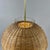 Wood Mid-Century Modern Swedish Ball Rattan and Brass Pendant Light, 1950s For Sale - Image 7 of 16