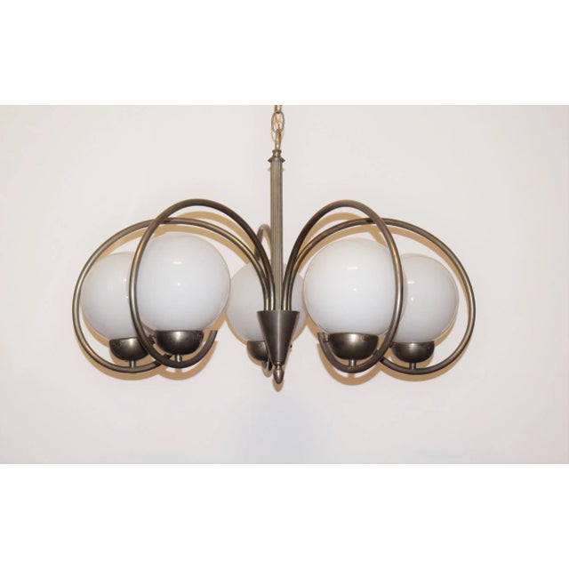 Large Art Deco Ceiling Lamp, 1920s For Sale - Image 3 of 7