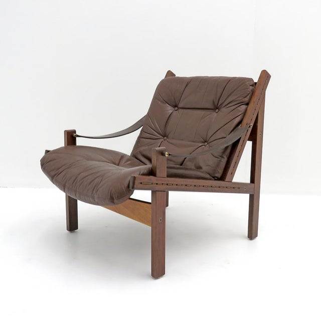 Mid-Century Modern Torbjørn Afdal Leather Arm Chairs, 1960s For Sale - Image 3 of 10