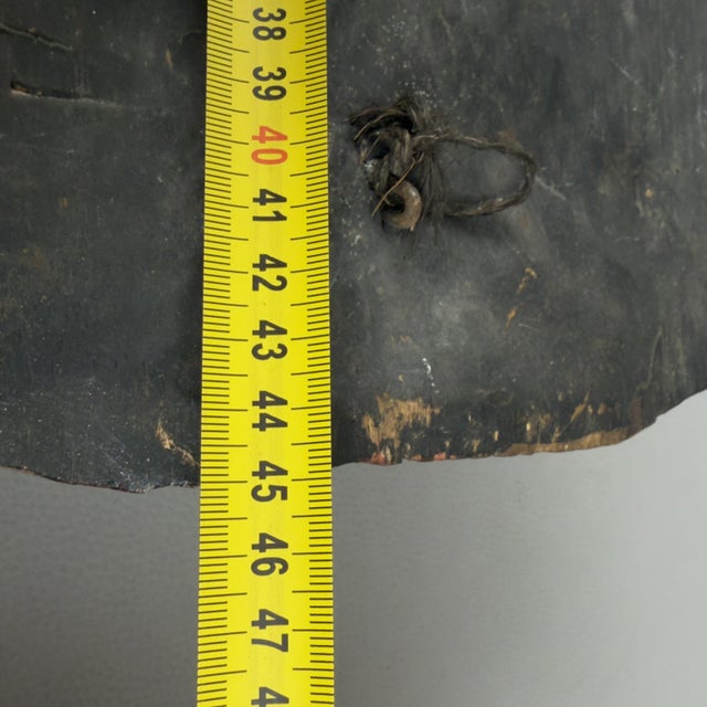 Large Vintage Sita Goddess Mask in Wood For Sale - Image 9 of 11