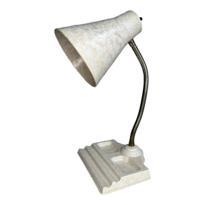 Vintage Mid Century Modern Retro Atomic Gooseneck Cone Desk Lamp