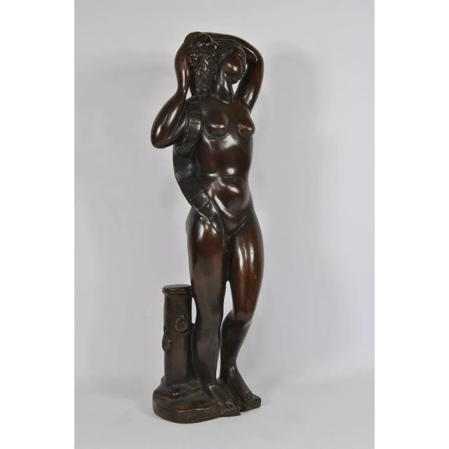 Celano, Art Deco Figure, 1940s, Bronze, in Flawless conditions. Designed 1920 to 1949 This piece has an attribution mark,...
