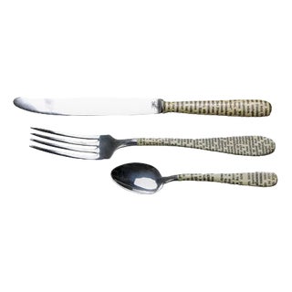 Cutlery Set by Piero Fornasetti, 1950s, Set of 3, Set of 3 For Sale