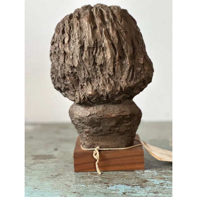 Austin Productions Vintage Bust of Dr. Albert Einstein by Austin Productions Sculptures 1962 For Sale - Image 4 of 12