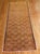 Mid-20th century Turkish runner with an all over repetitive flower design. 2'11'' x 7'8''