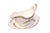 A traditional English bone china gravy boat and plate made in the Ming Rose pattern by Coalport China of Wedgwood,...