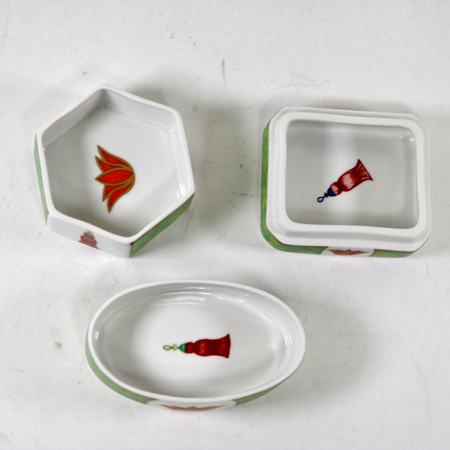 Ceramic Lynn Chase Tiger Raj Boxes-Set of 3 For Sale - Image 7 of 9