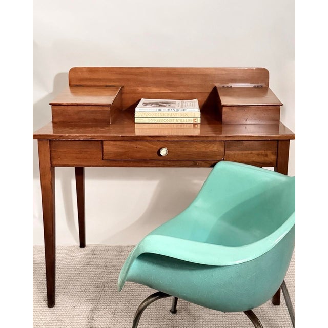 Brown 1980s Compact Writing Desk, Lane Furniture For Sale - Image 8 of 10