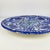 Large Spanish Handpainted Blue Ceramic Plate, 1950s For Sale - Image 6 of 11