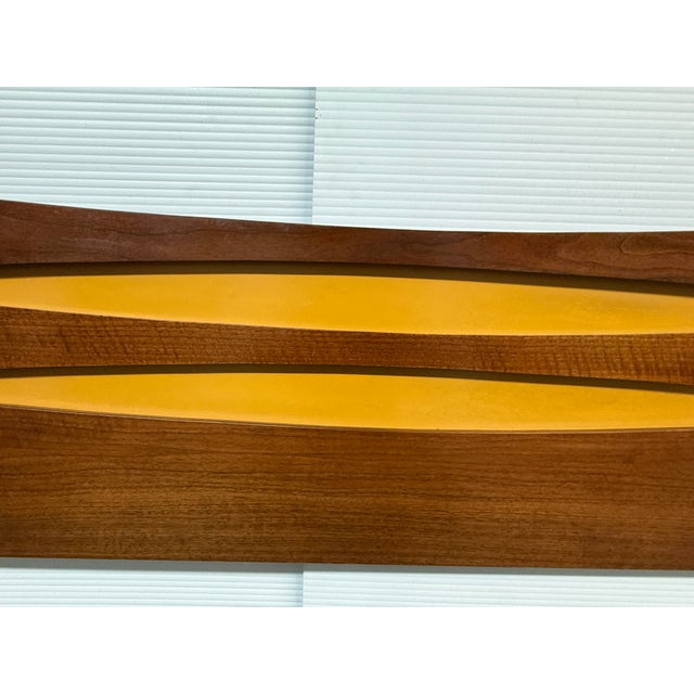 Wood Queen Size West Michigan Furniture MCM Headboard For Sale - Image 7 of 12