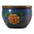 Late 19th Century Cloisonné Enamel Bowl With Fortune Character, 340g For Sale