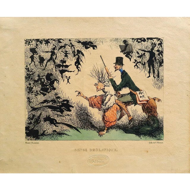Songe Drolatique - Original Lithograph by Henri Monnier - 1830 1830 For Sale - Image 4 of 4